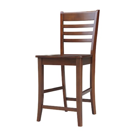 International Concepts Roma Counter Height Stool, 24" Seat Height, Espresso S581-3102